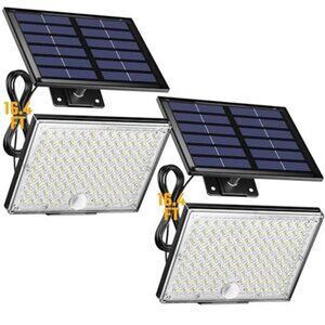 Solar Outdoor Lights Motion Sensor LED Security Flood Lights Waterproof Garden